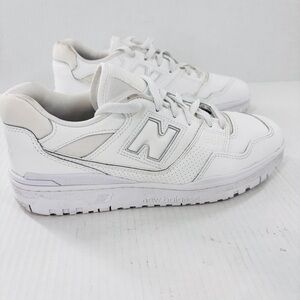 New Balance 550 Shoes Men's Size 10D Triple White Retro Sneakers